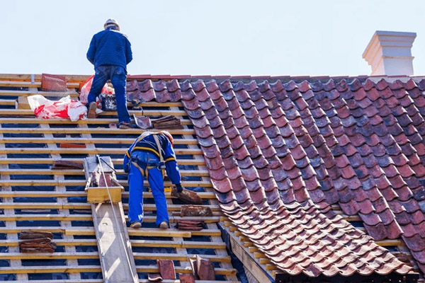 Toiture rénovée à Le Soler